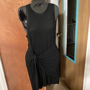 Black dress with wrap